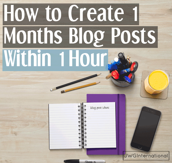 1 month blogging within 1 hour