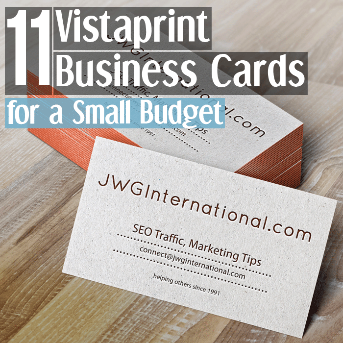 11 Vistaprint Business cards designs for a small budget